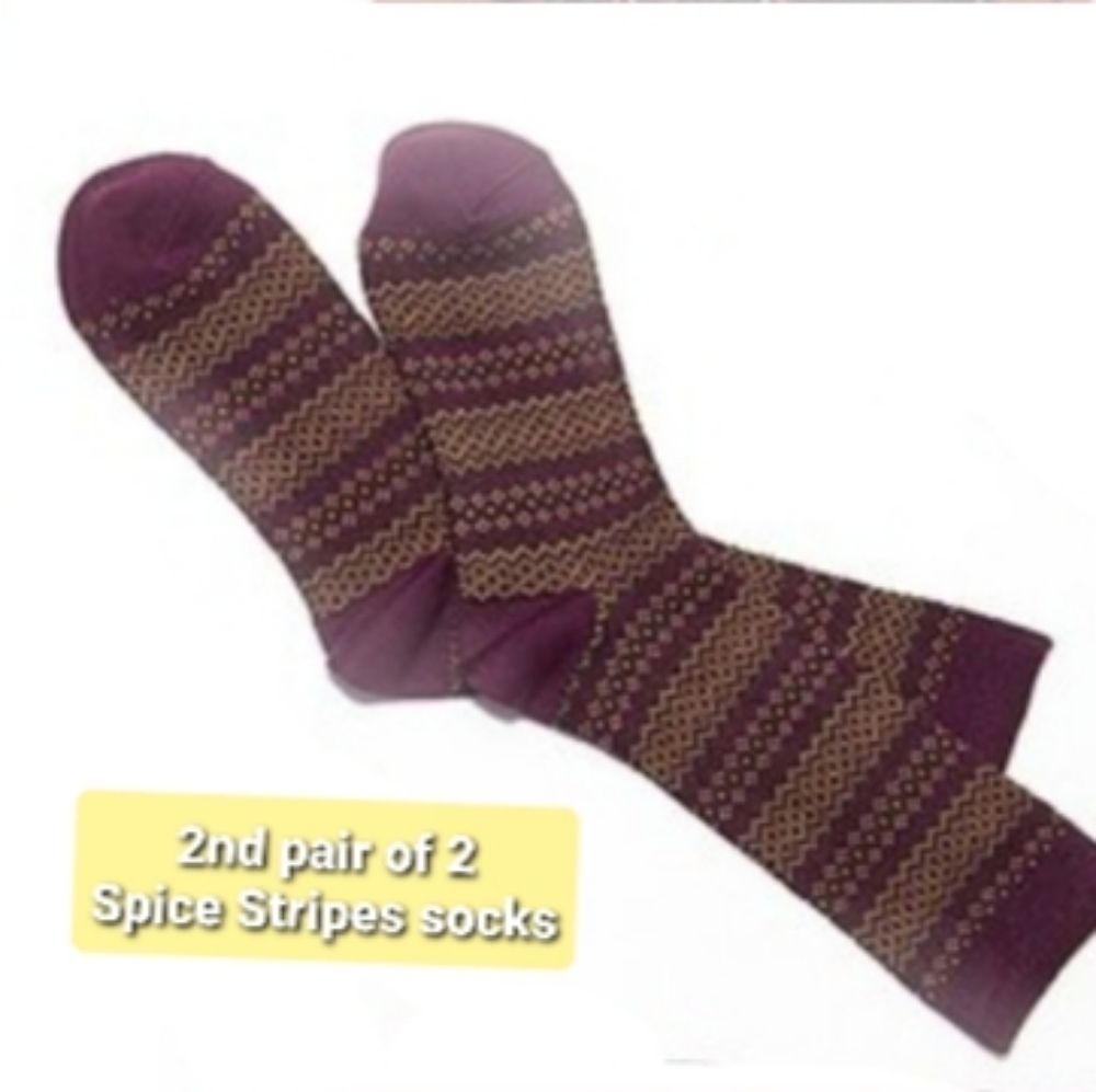 🐺MUK LUKS SPICE COLORED Fall/Winter Sock Bundle (8 Pair Total) - Picture 9 of 11